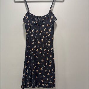 Billabong Black Floral Viscose Dress